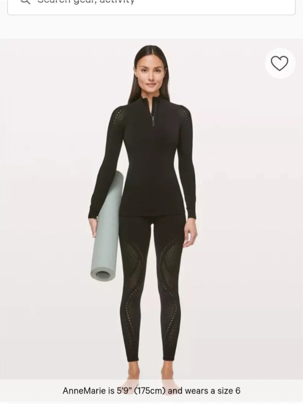 Lululemon Reveal 1/2 Zip *Mindful Motion In Black